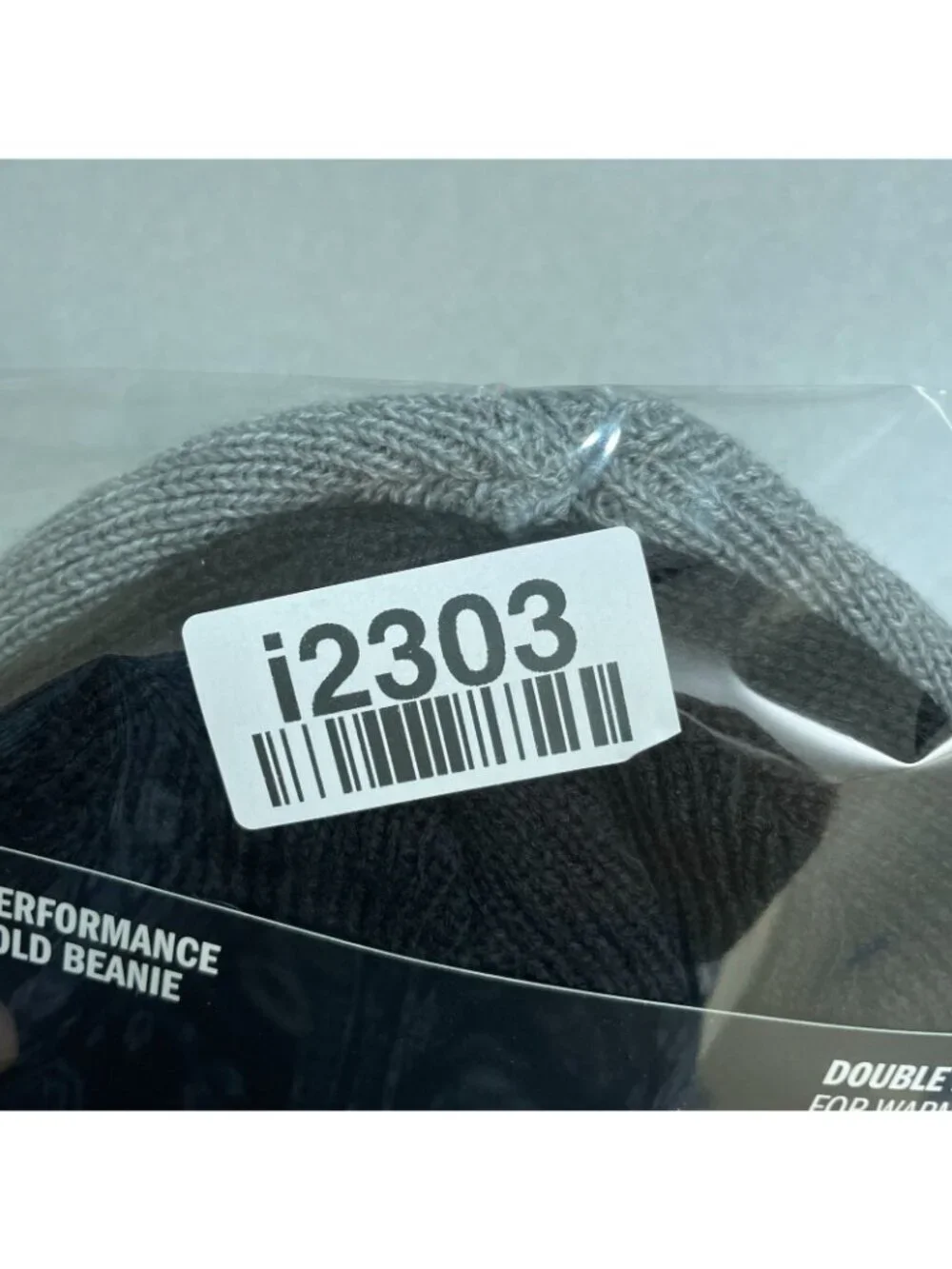 NWT Adidas 2 Pack Performance Fold Beanie Double Layer For Warmth Gray & Black